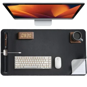 Premium Double-Sided Faux Leather Desk Pad – Non-Slip, Waterproof, with Magnetic