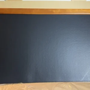 Executive Genuine Leather & Cherry Wood Home Office Large Desk Pad 24